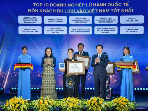 F5 Việt Nam được vinh danh Doanh nghiệp lữ hành quốc tế đón khách du lịch vào Việt Nam tốt nhất